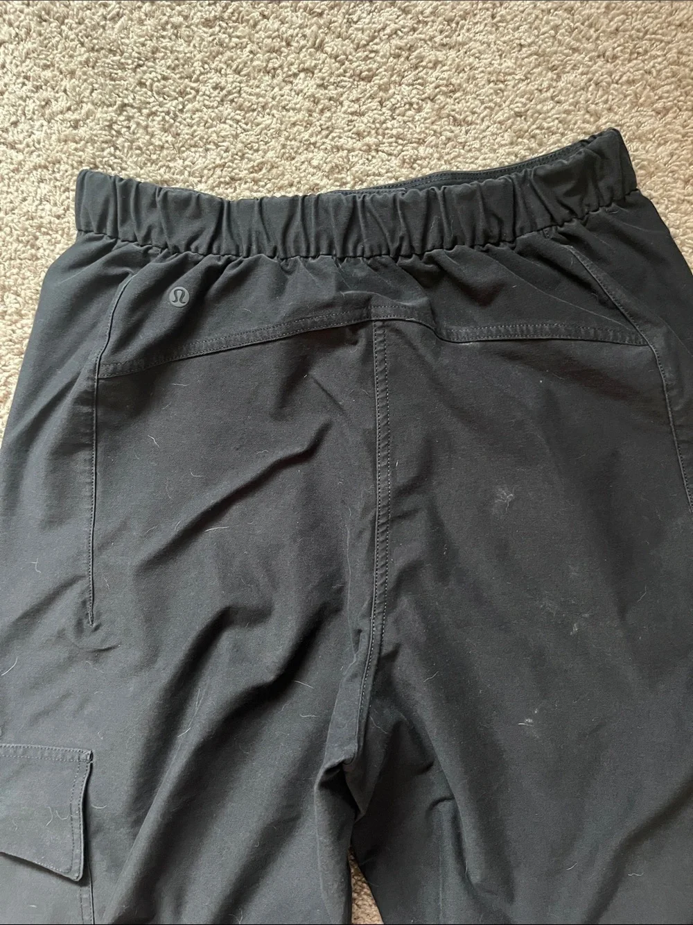 lululemon athletica Black Cargo Jogger Pants